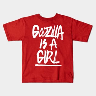 Godzilla is a Girl Kids T-Shirt